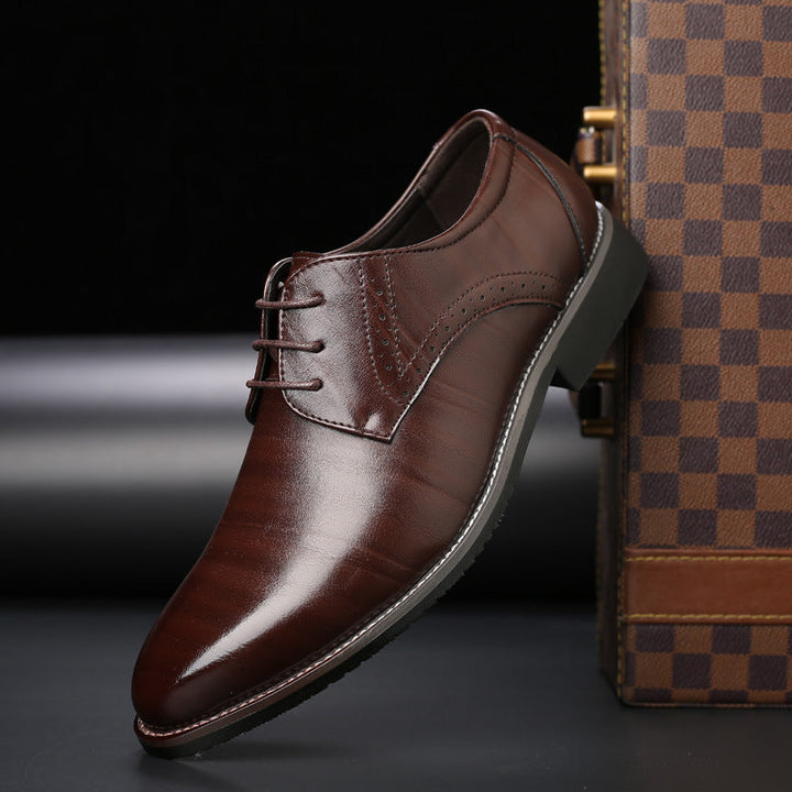 Stylish Men's Lace-Up Brogue Shoes - Lennard-Brown-6-State of Style