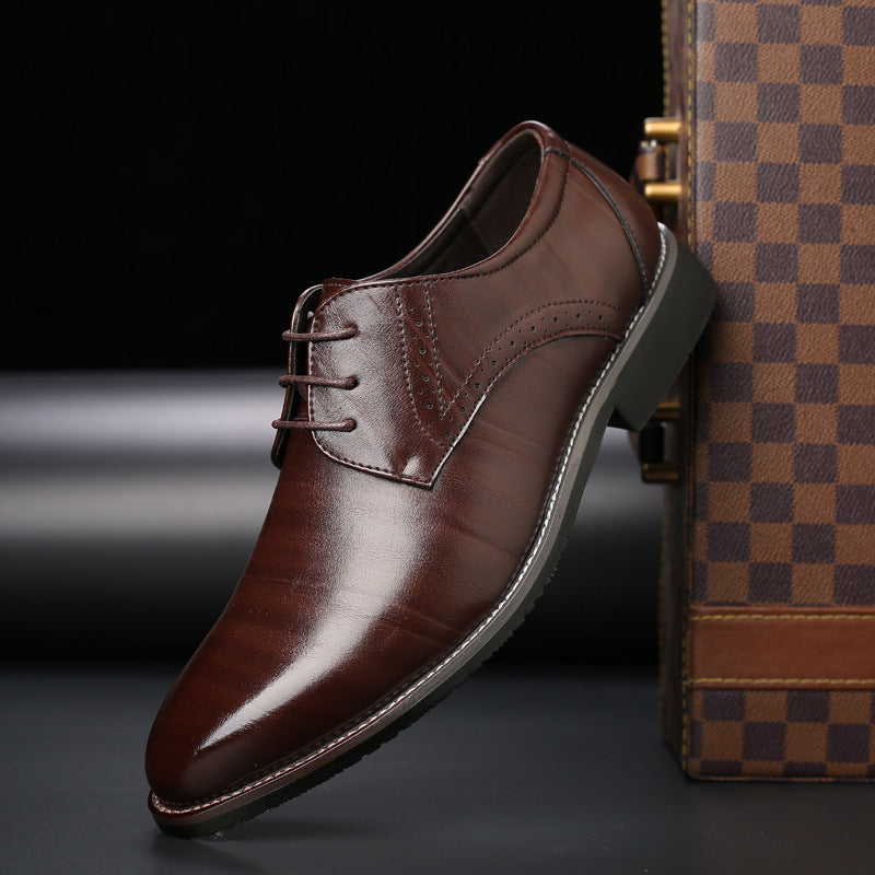 Stylish Men's Lace-Up Brogue Shoes - Lennard-Brown-6-State of Style