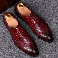 Stylish Men's Leather Lace-Up Shoes - Casper-Bordeaux-5-State of Style