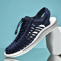 Stylish Men's Mesh Sandals - Renzo-Dark blue-7-State of Style