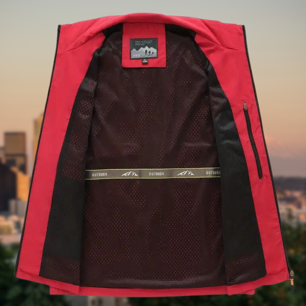 Stylish Men's Outdoor Vest - Thorne-Black-M-State of Style