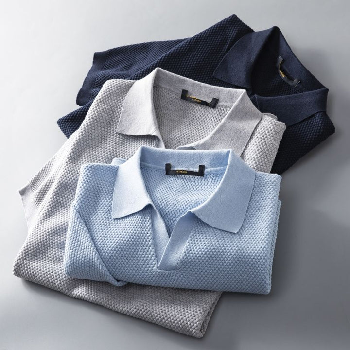 Stylish Men's Polo – Nestor-Light blue-S-State of Style