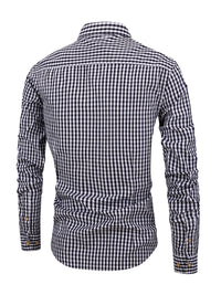 Stylish Men's Shirt - Jasper-Navy Blue-XS-State of Style
