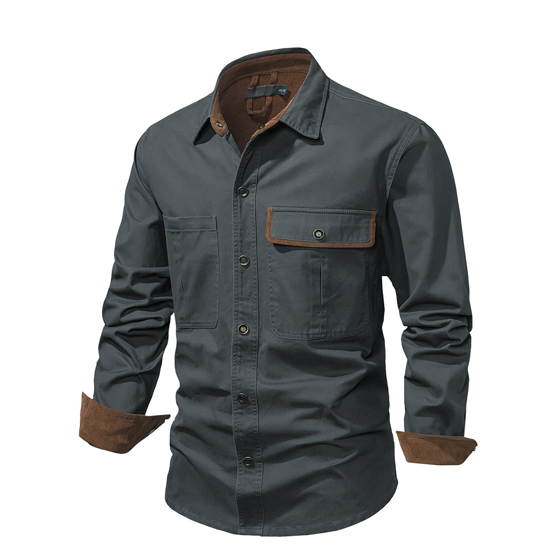 Stylish Men's Shirt - Lars-Grey-S-State of Style