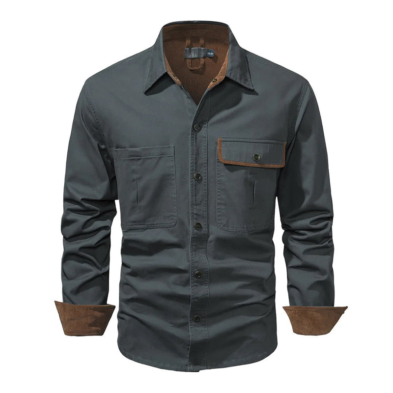 Stylish Men's Shirt - Lars-Grey-S-State of Style