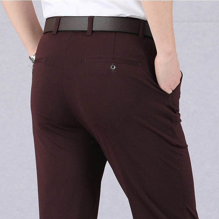 Stylish Men's Stretch Pants - Nolan-Red-29-State of Style