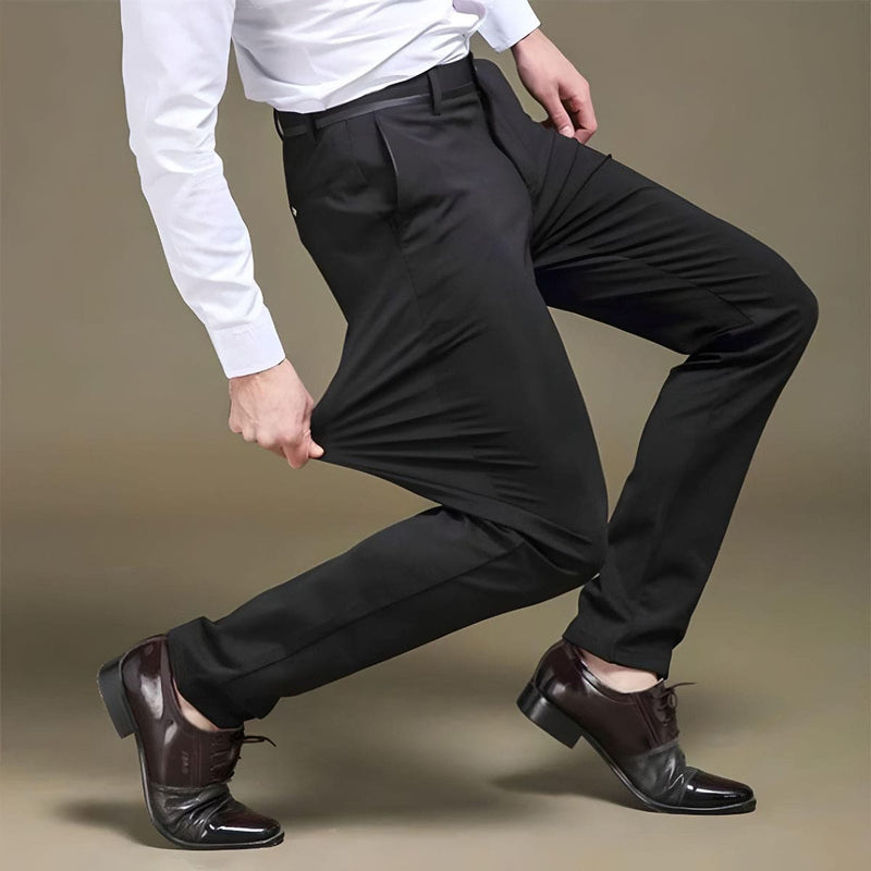 Stylish Men's Stretch Trousers - Alex-Black-29-State of Style