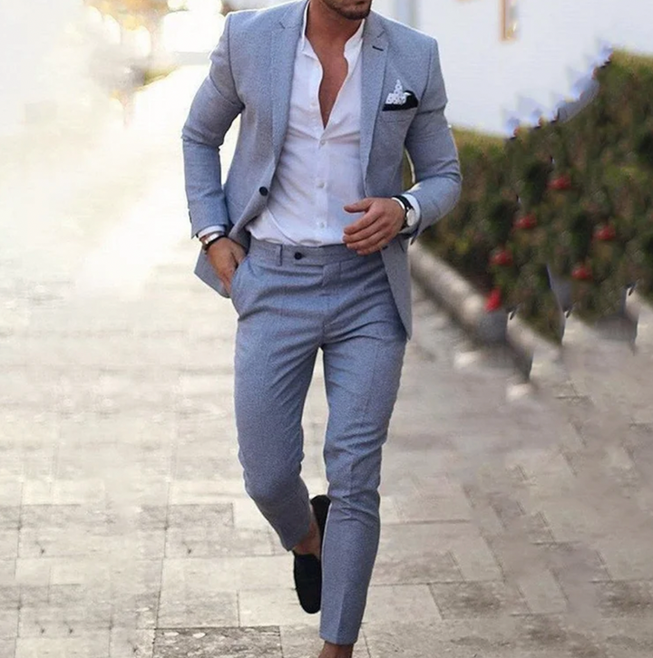 Stylish Men's Suit - Lucas-Grey-M-State of Style