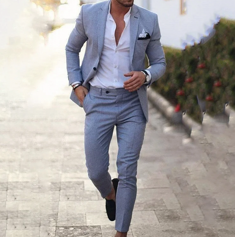 Stylish Men's Suit - Lucas-Grey-M-State of Style