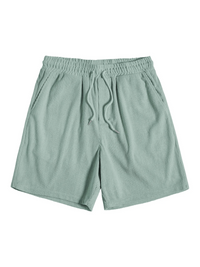 Stylish men's summer set with shirt and cord shorts - SummerCore-Beige-S-State of Style