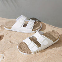 Stylish men's summer slip-ons with adjustable straps - GripStep-Black-6.5-State of Style
