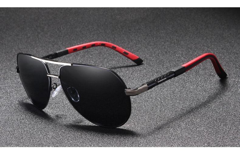 Stylish men's sunglasses with UV400 protection – Lennart-Gold-Black-State of Style