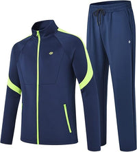 Stylish Men's Tracksuit - Olly-Blue/Green-S-State of Style