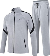 Stylish Men's Tracksuit - Olly-Grey/Black-S-State of Style