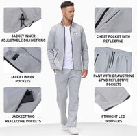 Stylish Men's Tracksuit - Olly-White/Black-S-State of Style