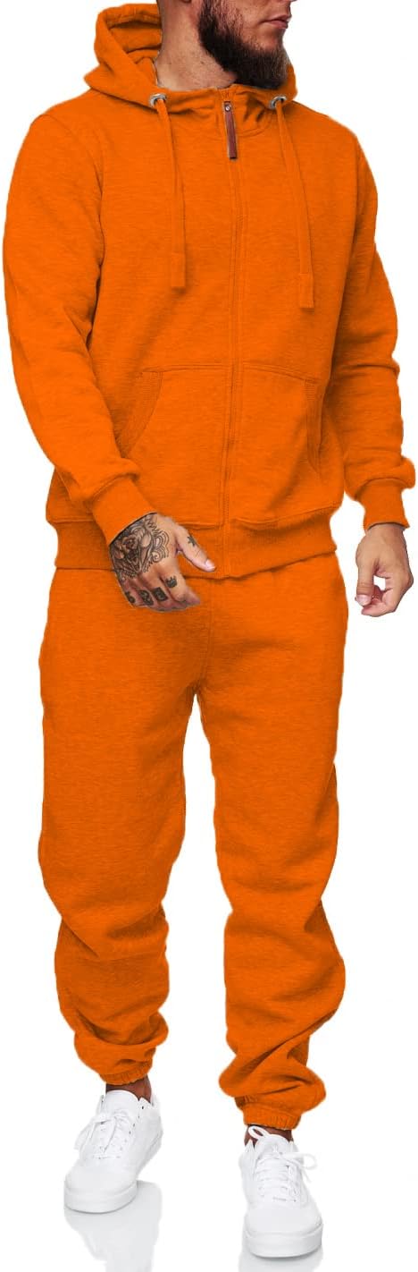 Stylish Men's Tracksuit - Taylor-Orange-S-State of Style