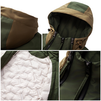 Stylish Men's Winter Jacket with Double Zip - NORDON-Green-S-State of Style