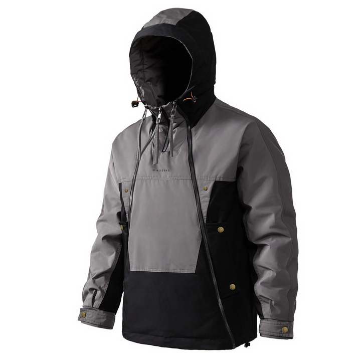 Stylish Men's Winter Jacket with Double Zip - NORDON-Green-S-State of Style