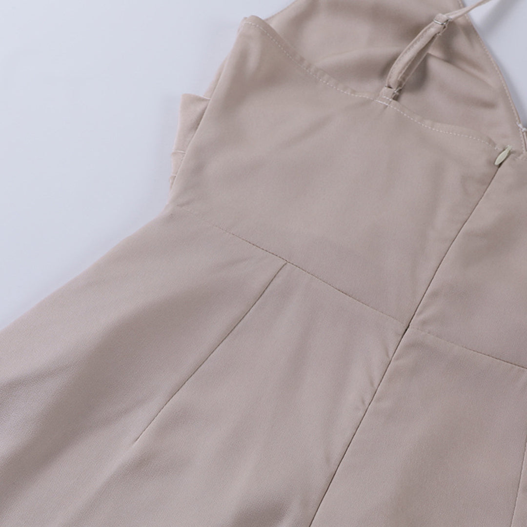 Stylish Midi Dress with Spaghetti Straps - Grace-Green-S-State of Style