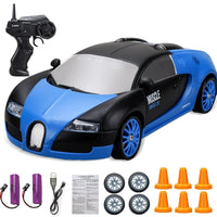 Stylish Mini Drifter for Exciting Adventures - SwiftDrift-Bugatti Chiron blue 2x battery-State of Style