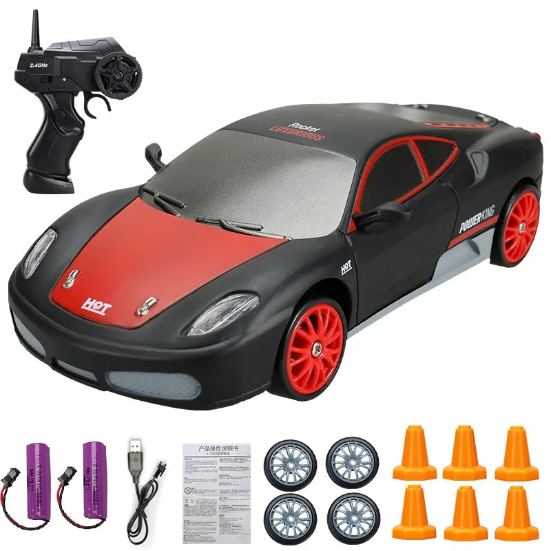 Stylish Mini Drifter for Exciting Adventures - SwiftDrift-Ferrari 360 Modena black/red 2x battery-State of Style