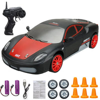 Stylish Mini Drifter for Exciting Adventures - SwiftDrift-Ferrari 360 Modena black/red 2x battery-State of Style
