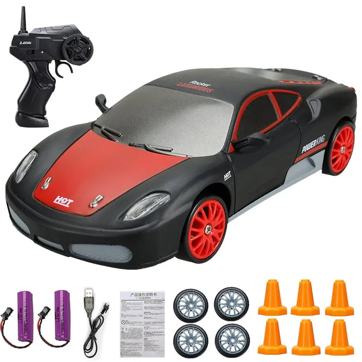 Stylish Mini Drifter for Exciting Adventures - SwiftDrift-Ferrari 360 Modena black/red 2x battery-State of Style