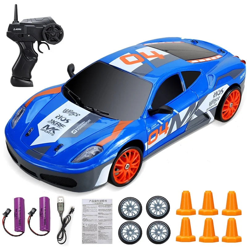 Stylish Mini Drifter for Exciting Adventures - SwiftDrift-Ferrari 360 Modena blue 2x battery-State of Style