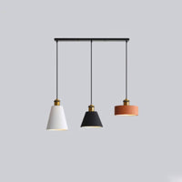 Stylish Morandi Design LED Pendant Light - MoraGlow-3 Heads-Rectangular Ceiling Plate-State of Style