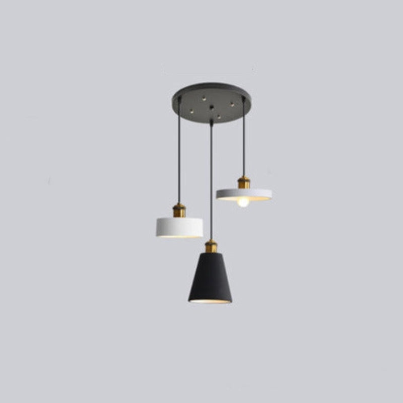 Stylish Morandi Design LED Pendant Light - MoraGlow-3 Heads-Round Ceiling Plate-State of Style