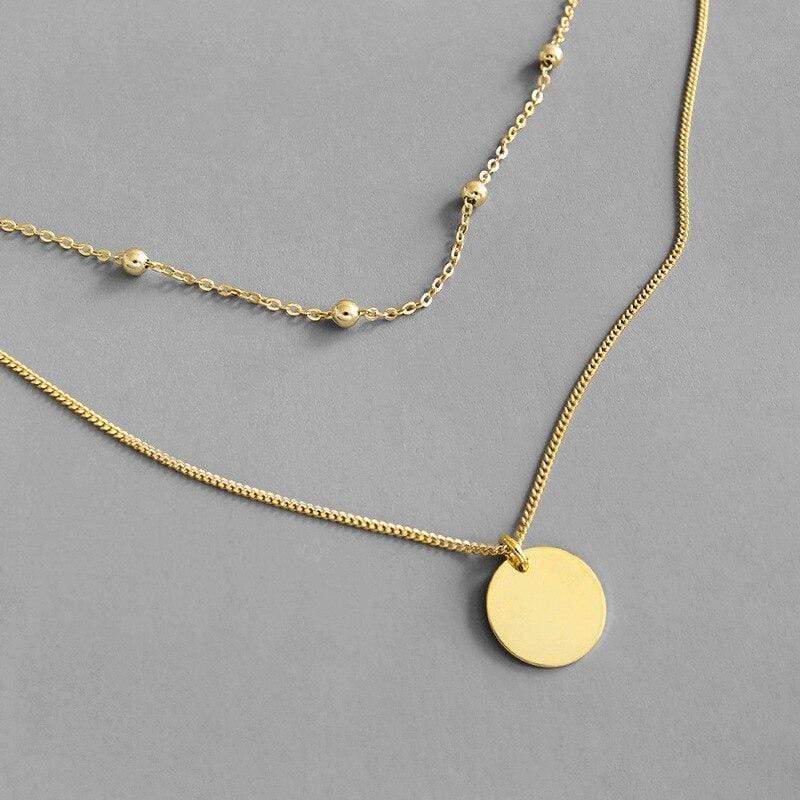 Stylish Multi-Layer Necklace - Lunisa-Gold-State of Style