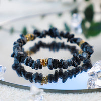Stylish Natural Stone Crystal Beads Bracelet - Celine-White Turquoise-State of Style