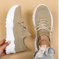Stylish Orthopaedic Women's Sneakers - Elena-Beige-3-State of Style
