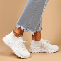 Stylish Orthopaedic Women's Sneakers - Elena-White-3-State of Style