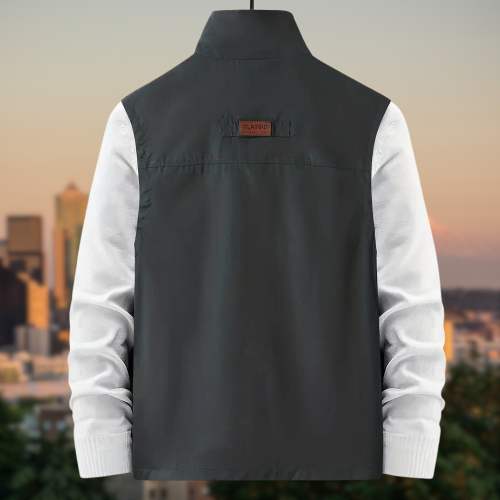 Stylish Outdoor Men's Vest - Thorne-Black-M-State of Style
