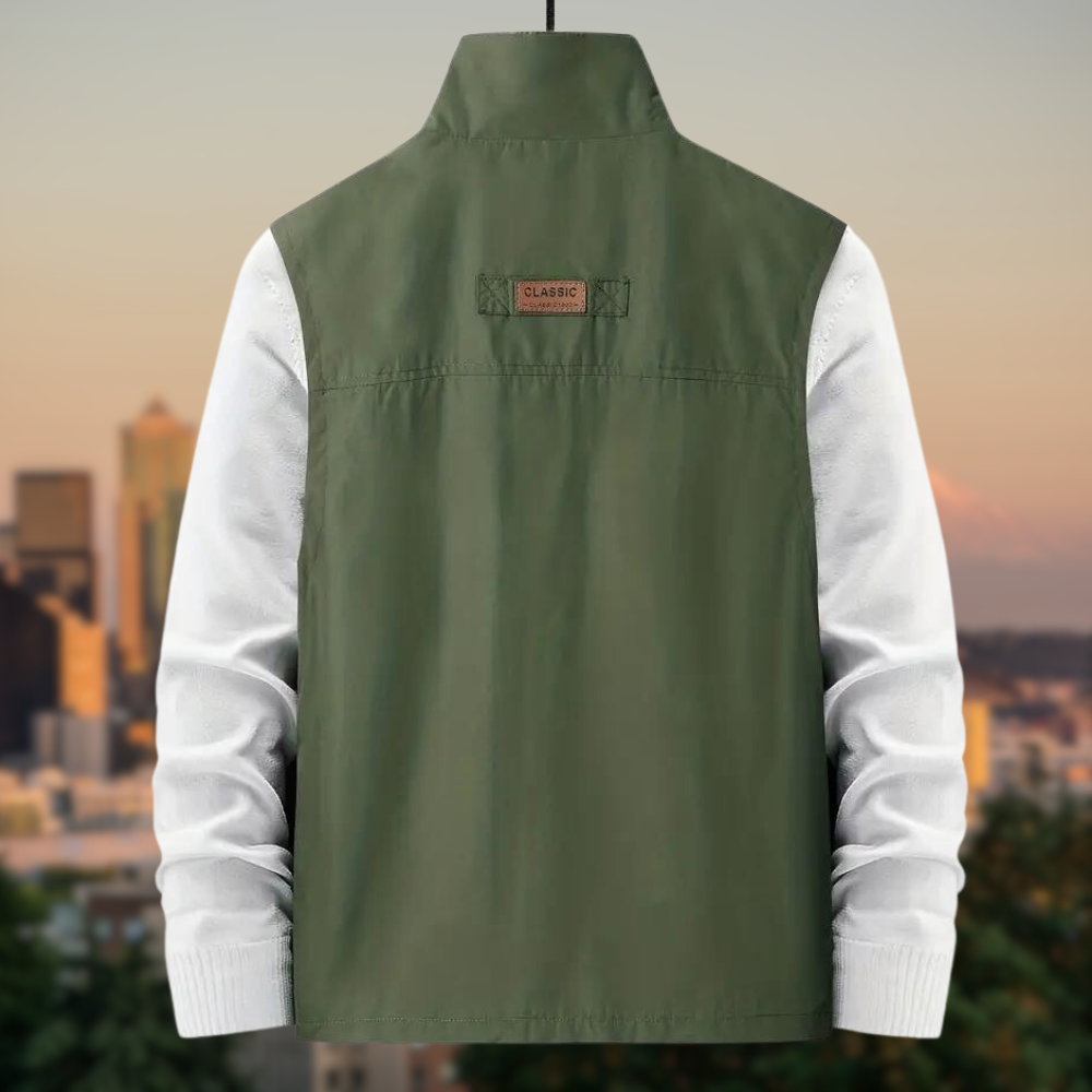Stylish Outdoor Men's Vest - Thorne-Black-M-State of Style