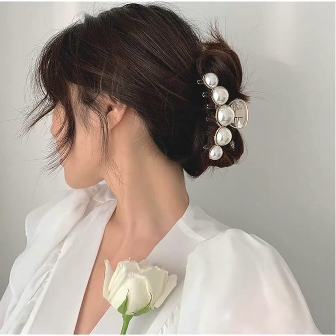 Stylish Pearl Hair Clips - 4-Pack-Set 1-State of Style