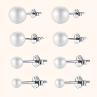 Stylish Pearl Stud Earrings – Celina-3 mm-State of Style