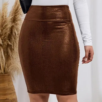 Stylish Pencil Skirt - Lena-Brown-XS-State of Style
