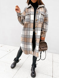 Stylish Plaid Jacket | Nostalgic & Trendy-White-Beige-S-State of Style