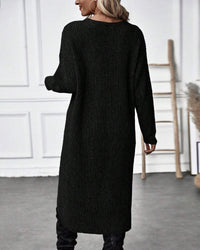 Stylish Plain Sweater Dress - Lina-Grey-S-State of Style