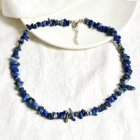 Stylish Polished Crystal Necklace - Lina-Lapis Lazuli-State of Style