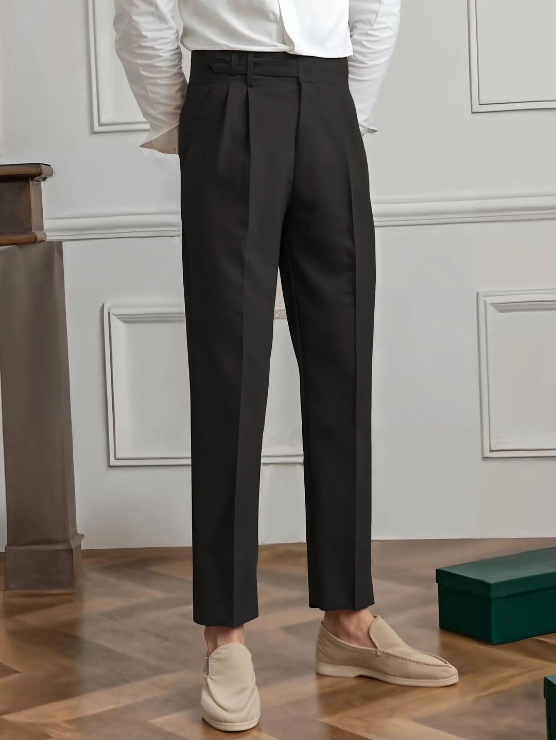 Stylish Premium Pleated Pants | Comfortable Fit-Beige-28-State of Style