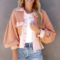 STYLISH PUFF SLEEVE JACKET FOR WOMEN-Pinik-S-State of Style