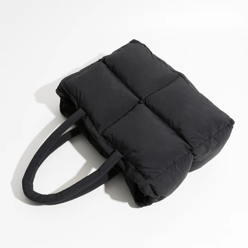 Stylish Puffer Shoulder Bag - Aurora-Brown-State of Style