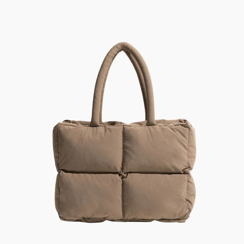 Stylish Puffer Shoulder Bag - Aurora-Brown-State of Style