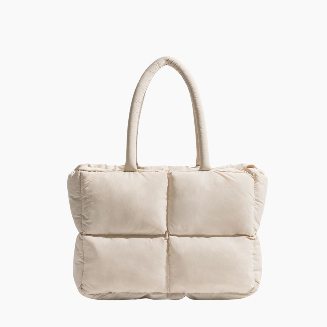 Stylish Puffer Shoulder Bag - Aurora-Cream White-State of Style
