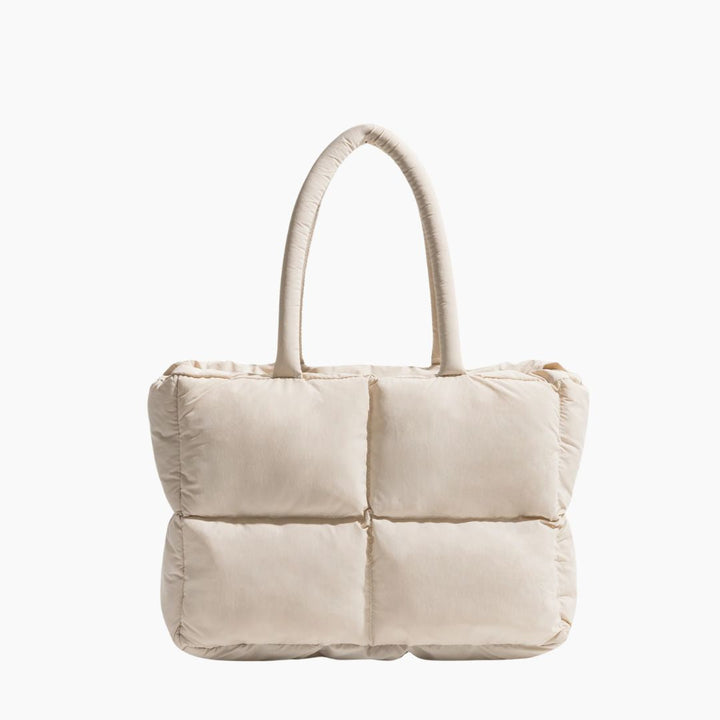 Stylish Puffer Shoulder Bag - Aurora-Cream White-State of Style