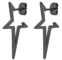 Stylish Punk Stud Earrings | Bold Fashion Statement-Black-State of Style