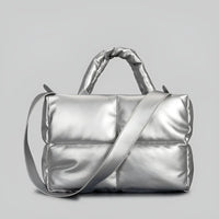 Stylish Quilted Ladies Designer Bags - Sofia-Silver-State of Style
